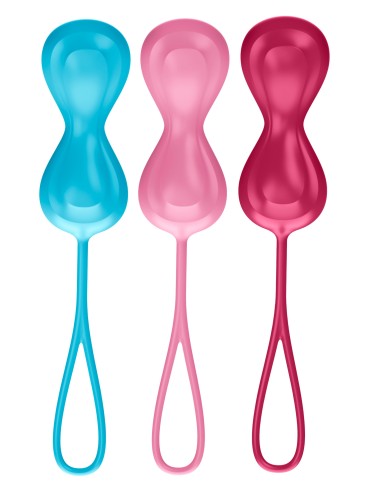 Kit de 3 Boules de Geisha Satisfyer 3.4 cm | FetishXplore