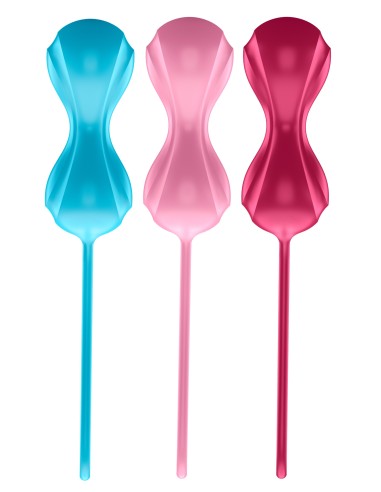 Kit de 3 Boules de Geisha Satisfyer 3.4 cm | FetishXplore