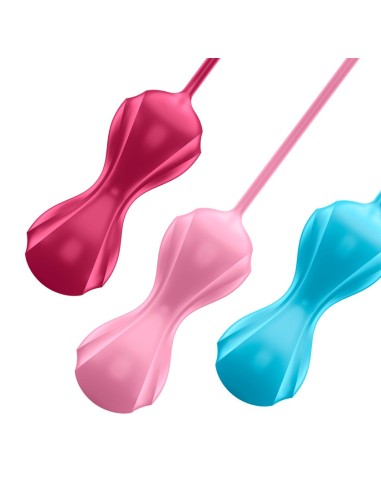 Kit de 3 Boules de Geisha Satisfyer 3.4 cm | FetishXplore