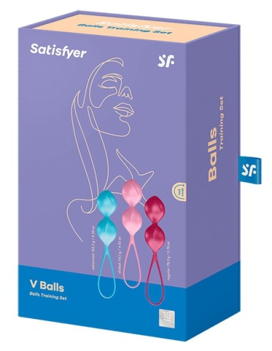 Boules de Geisha V-Balls Satisfyer 8 x 3.4 cm | FetishXplore
