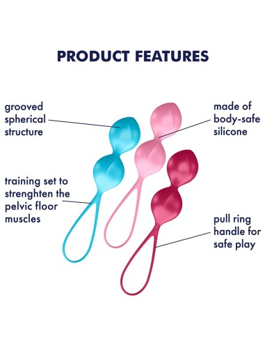 Boules de Geisha V-Balls Satisfyer 8 x 3.4 cm | FetishXplore