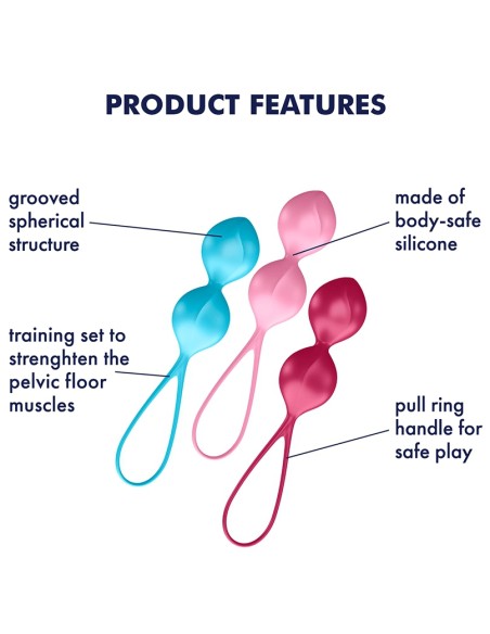 Boules de Geisha V-Balls Satisfyer 8 x 3.4 cm | FetishXplore