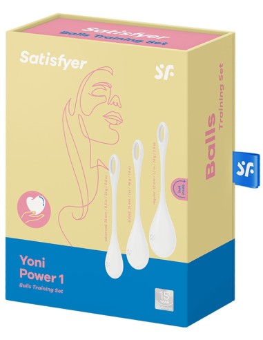 Kit d'entraînement Boules de Geisha YONI POWER 1 Blanc | FetishXplore