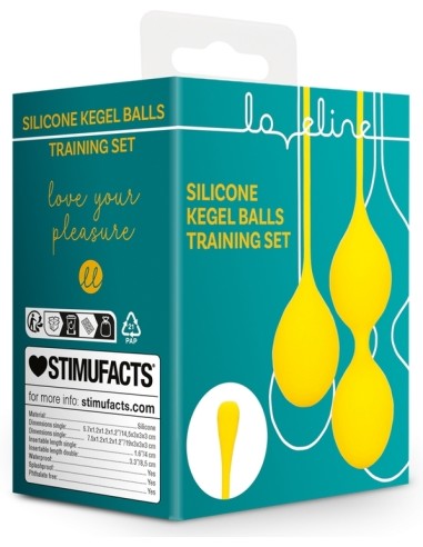 Boules de Kegel en silicone Balls Training Jaunes | FetishXplore