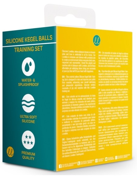 Boules de Kegel en silicone Balls Training Jaunes | FetishXplore