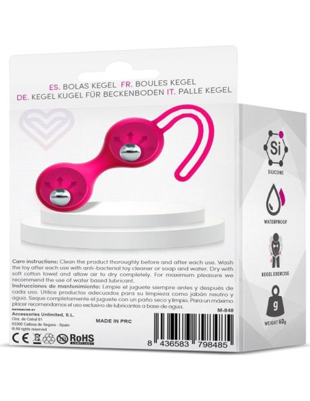 Boules de Kegel Fitty 3 Roses 3cm - Poids 62gr | FetishXplore