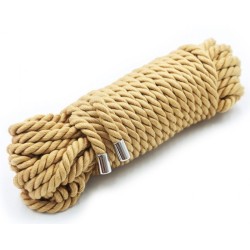 Corde de Bondage en Coton Doré - 20 Mètres