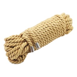 Corde de Bondage en Coton Doré - 10 Mètres