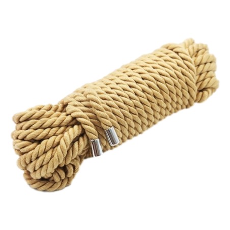 Corde de Bondage en Coton Doré - 10 Mètres
