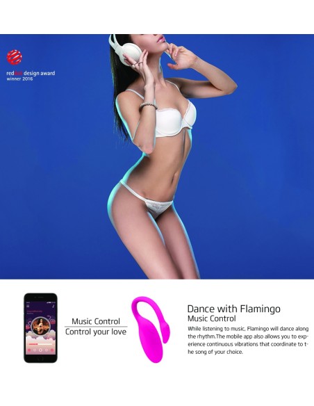 Œuf Vibrant Flamingo avec Contrôle à Distance 7.2 x 3 | FetishXplore