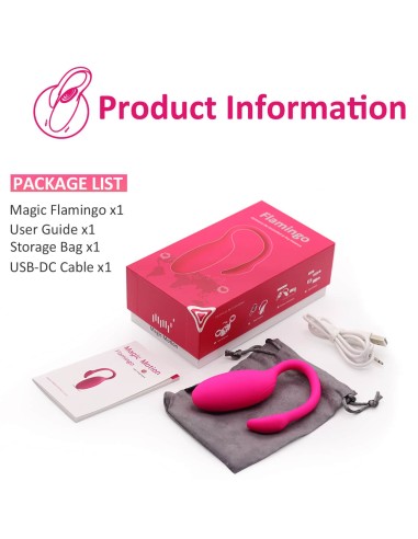 Œuf Vibrant Flamingo avec Contrôle à Distance 7.2 x 3 | FetishXplore
