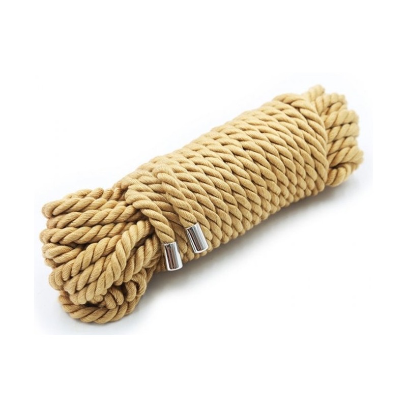 Corde de Bondage en Coton Doré - 5m pour une Expérience Sensuelle