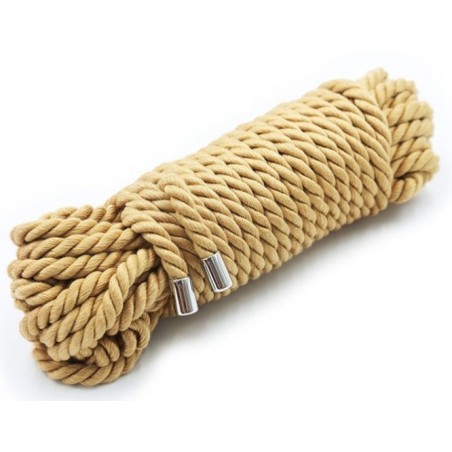 Corde de Bondage en Coton Doré - 5m pour une Expérience Sensuelle