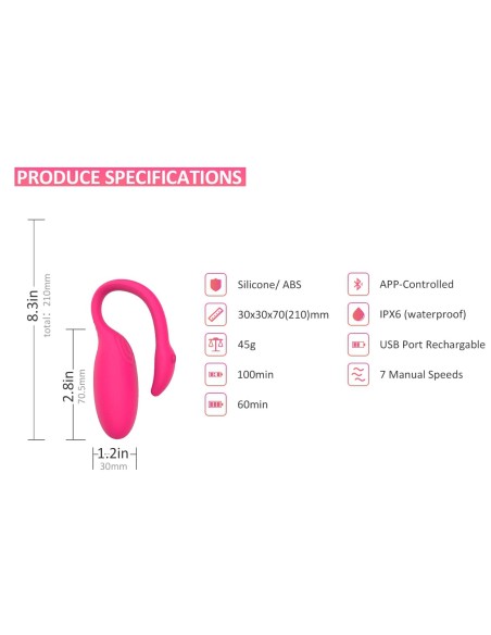 Œuf Vibrant Flamingo avec Contrôle à Distance 7.2 x 3 | FetishXplore