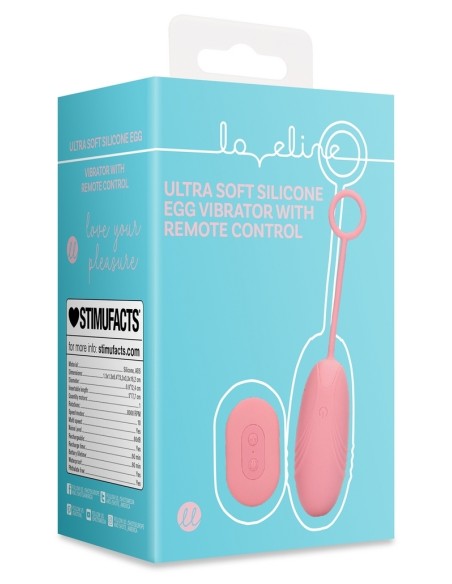 Œuf Vibrant Sans Fil Egg Soft Vibrator 8 x 3.3 cm Rose | FetishXplore