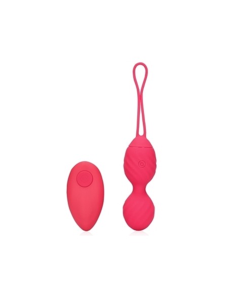 Boules de Geisha Vibrantes Strawred 10 x 3.5cm | FetishXplore