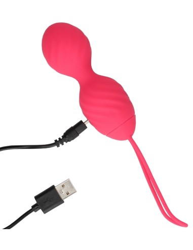 Boules de Geisha Vibrantes Strawred 10 x 3.5cm | FetishXplore