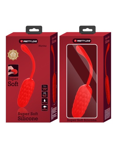 Œuf Vibrant Marina 8 x 3.3cm Rouge | FetishXplore