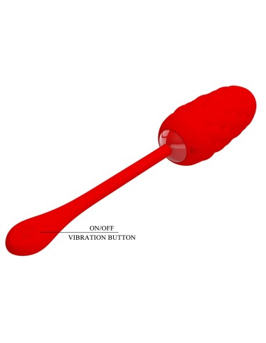 Œuf Vibrant Marina 8 x 3.3cm Rouge | FetishXplore