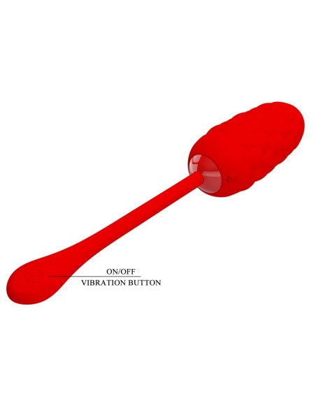Œuf Vibrant Marina 8 x 3.3cm Rouge | FetishXplore