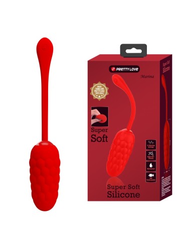 Œuf Vibrant Marina 8 x 3.3cm Rouge | FetishXplore