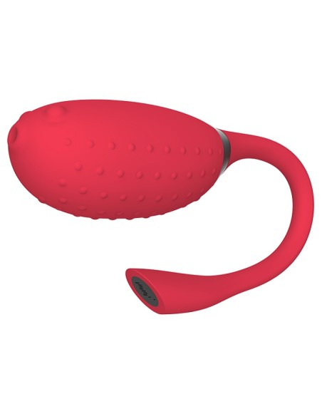 Œuf Vibrant Fugu Contrôle à Distance 7 x 3.5 cm Rouge | FetishXplore