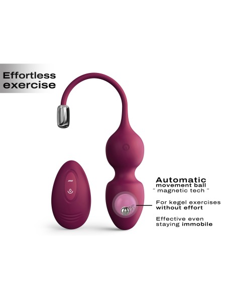 Œuf Vibrant Love Balls Dorcel 9 x 3.5cm Mauve | FetishXplore