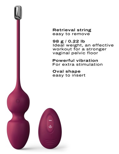 Œuf Vibrant Love Balls Dorcel 9 x 3.5cm Mauve | FetishXplore