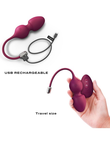 Œuf Vibrant Love Balls Dorcel 9 x 3.5cm Mauve | FetishXplore