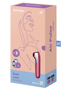 Stimulateur de Clitoris + Vibromasseur Dual Love Rouge | FetishXplore 2