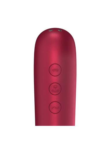 Dual Love Red Clitoral Stimulator + Vibrator