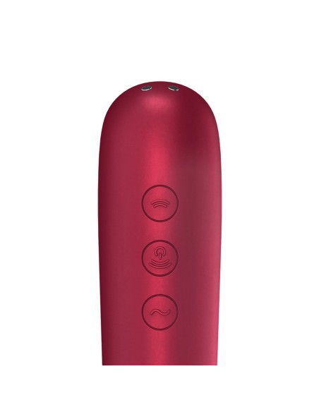 Dual Love Red Clitoral Stimulator + Vibrator