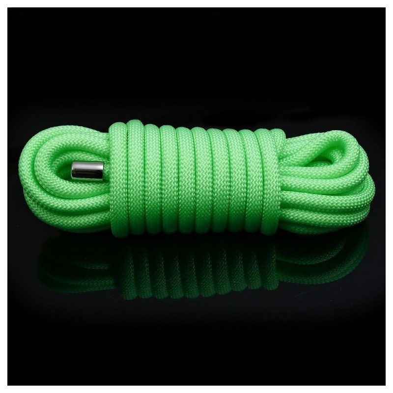 Corde de bondage Phosphorescente Verte 10 Mètres