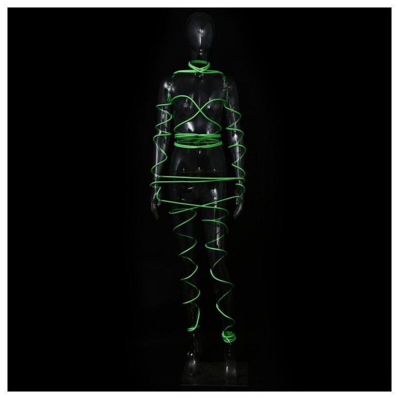 Corde de bondage Phosphorescente Verte 10 Mètres