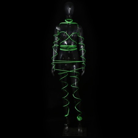 Corde de bondage Phosphorescente Verte 10 Mètres