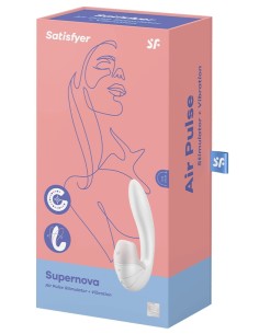 Stimulateur de Clitoris Supernova Satisfyer Blanc | FetishXplore 2