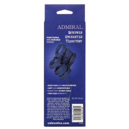 Corde de bondage Admiral 10 mètres Bleue