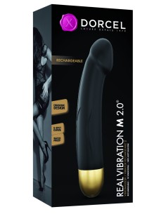 Gode vibrant Real Vibration M 18 x 3.7 cm Noir 2