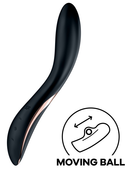Stimulateur de Point G Rrrolling Explosion 22cm Noir | FetishXplore