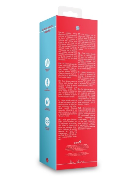 Vibromasseur Smooth Line 11 x 3.4cm Rouge | FetishXplore