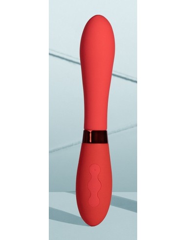 Vibromasseur Smooth Line 11 x 3.4cm Rouge | FetishXplore