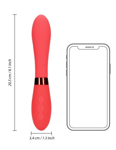 Vibromasseur Smooth Line 11 x 3.4cm Rouge | FetishXplore
