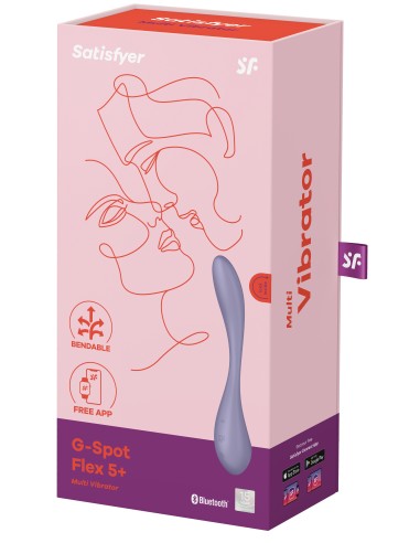 Vibro Connecté G-Spot Flex 5+ Satisfyer Mauve | FetishXplore