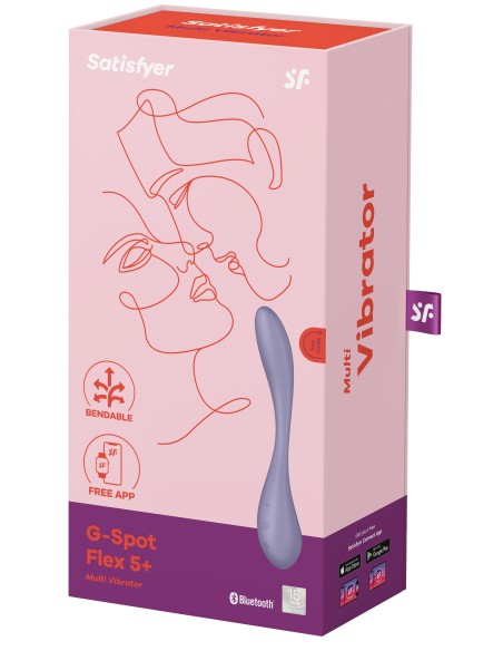 Vibro Connecté G-Spot Flex 5+ Satisfyer Mauve | FetishXplore