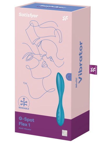 Vibro G-Spot Flex 1 Satisfyer 20cm Turquoise | FetishXplore