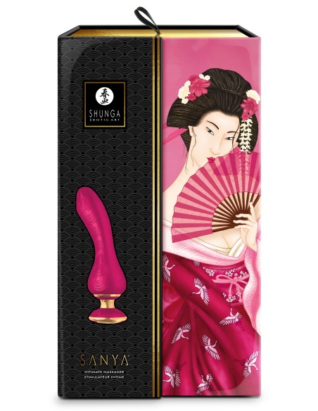 Stimulateur intime Shunga Sanya – Framboise | FetishXplore