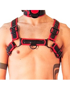 Harnais Puppy Harness Noir-Rouge | FetishXplore