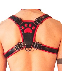 Harnais Puppy Harness Noir-Rouge | FetishXplore 2
