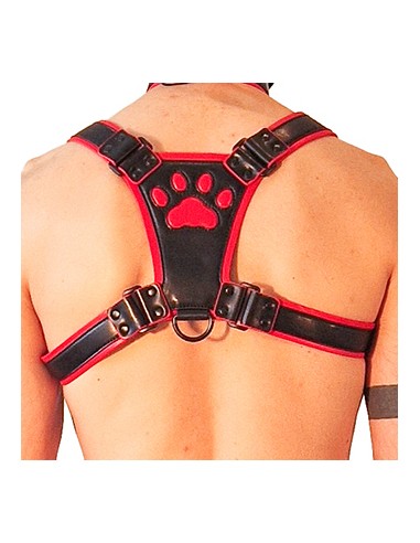Harnais Puppy Harness Noir-Rouge | FetishXplore