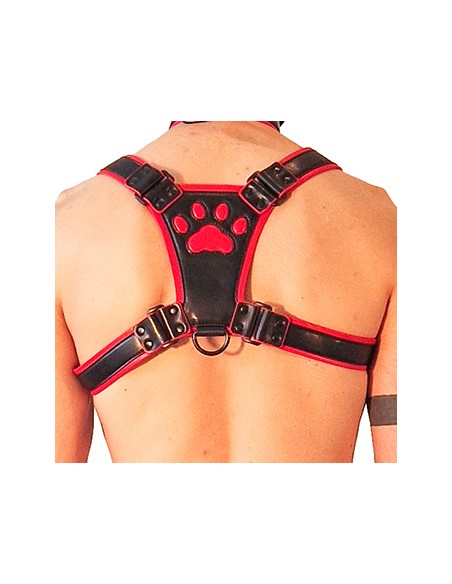 Harnais Puppy Harness Noir-Rouge | FetishXplore